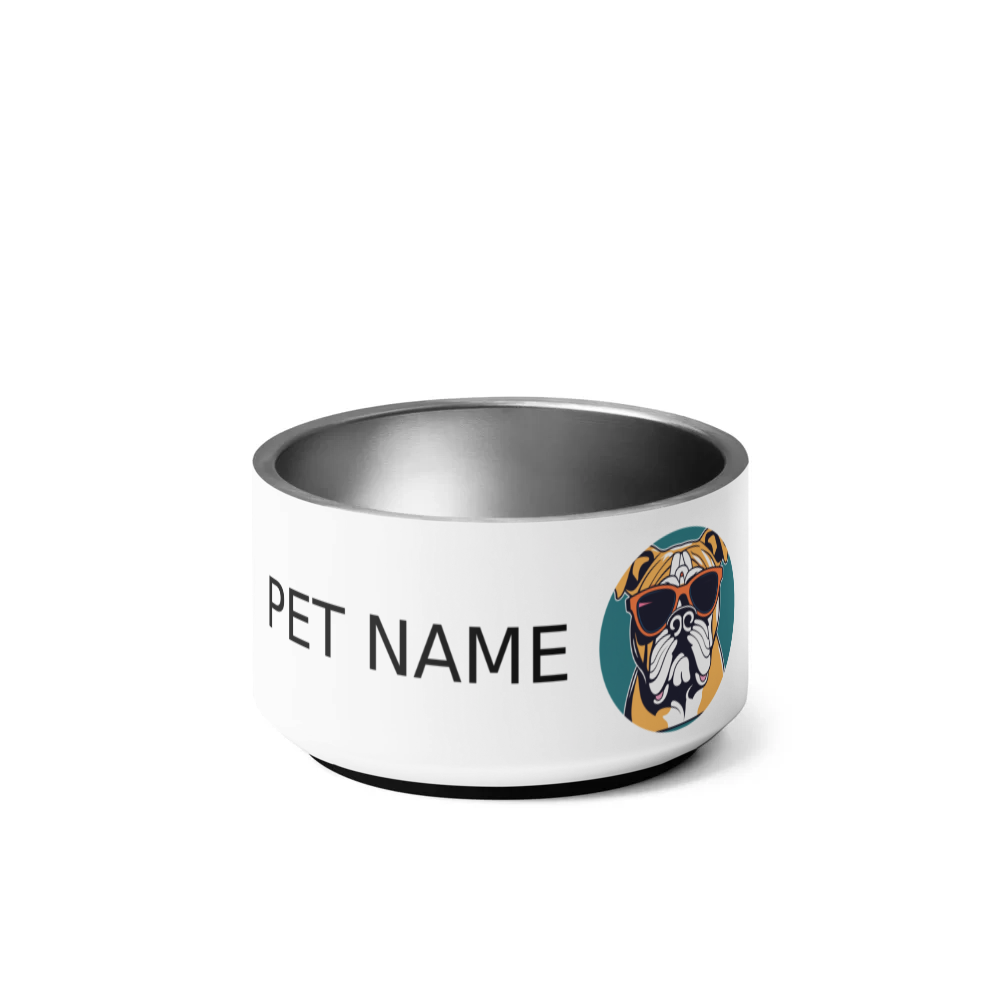 PugMug Custom Bulldog Pet Bowl