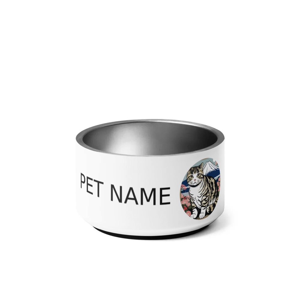 PugMug Custom Tabby Scottish Fold Cat Pet Bowl