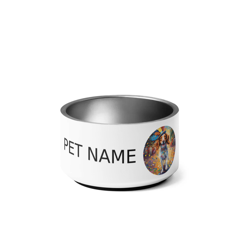 PugMug Custom Brittany Dog Pet Bowl