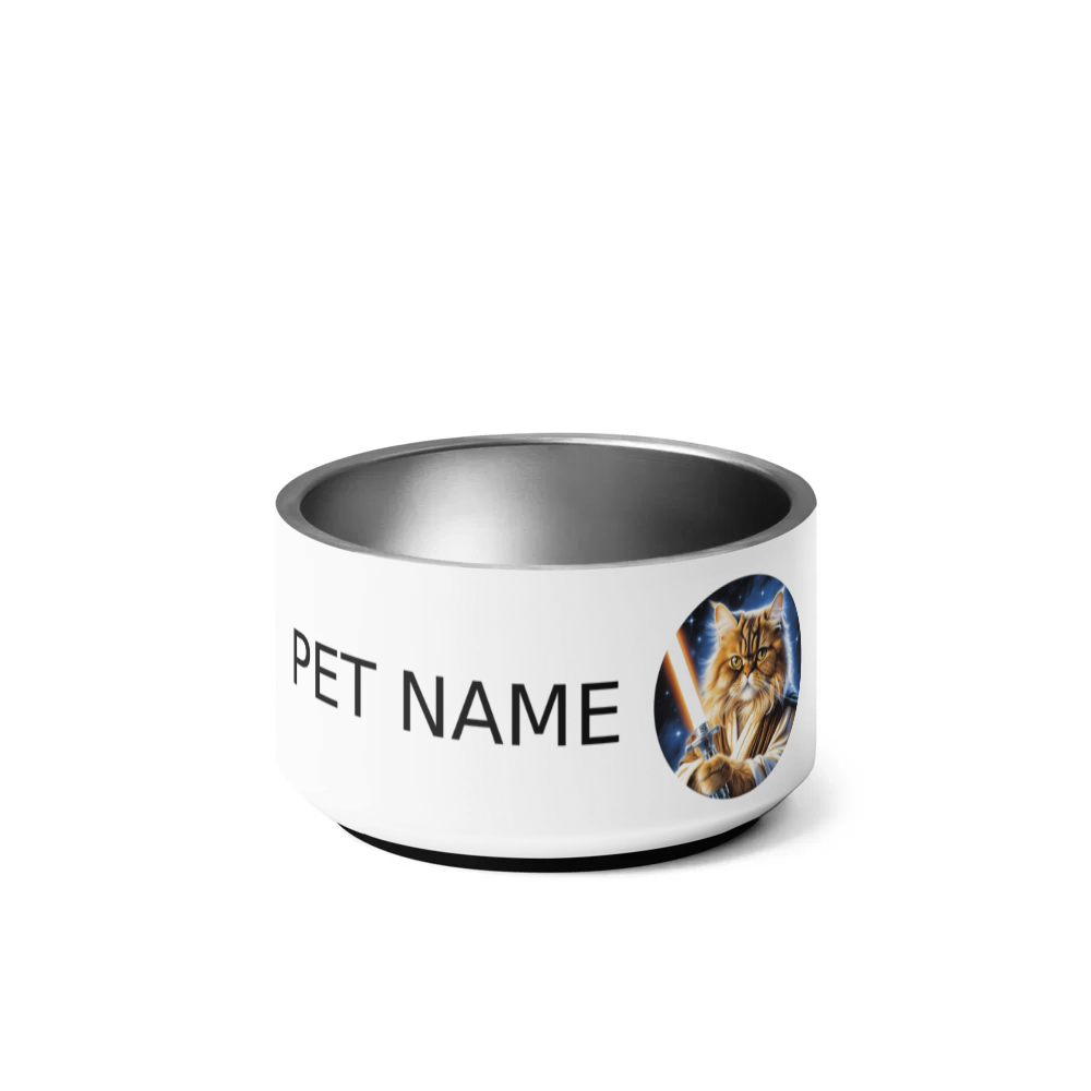 PugMug Custom Tabby Persian Cat Pet Bowl