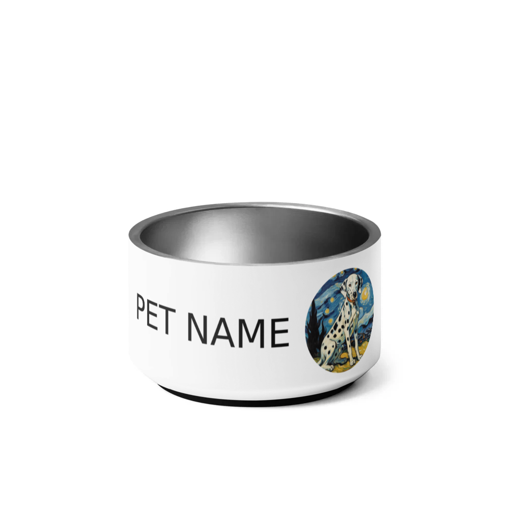 PugMug Custom Dalmatian Pet Bowl