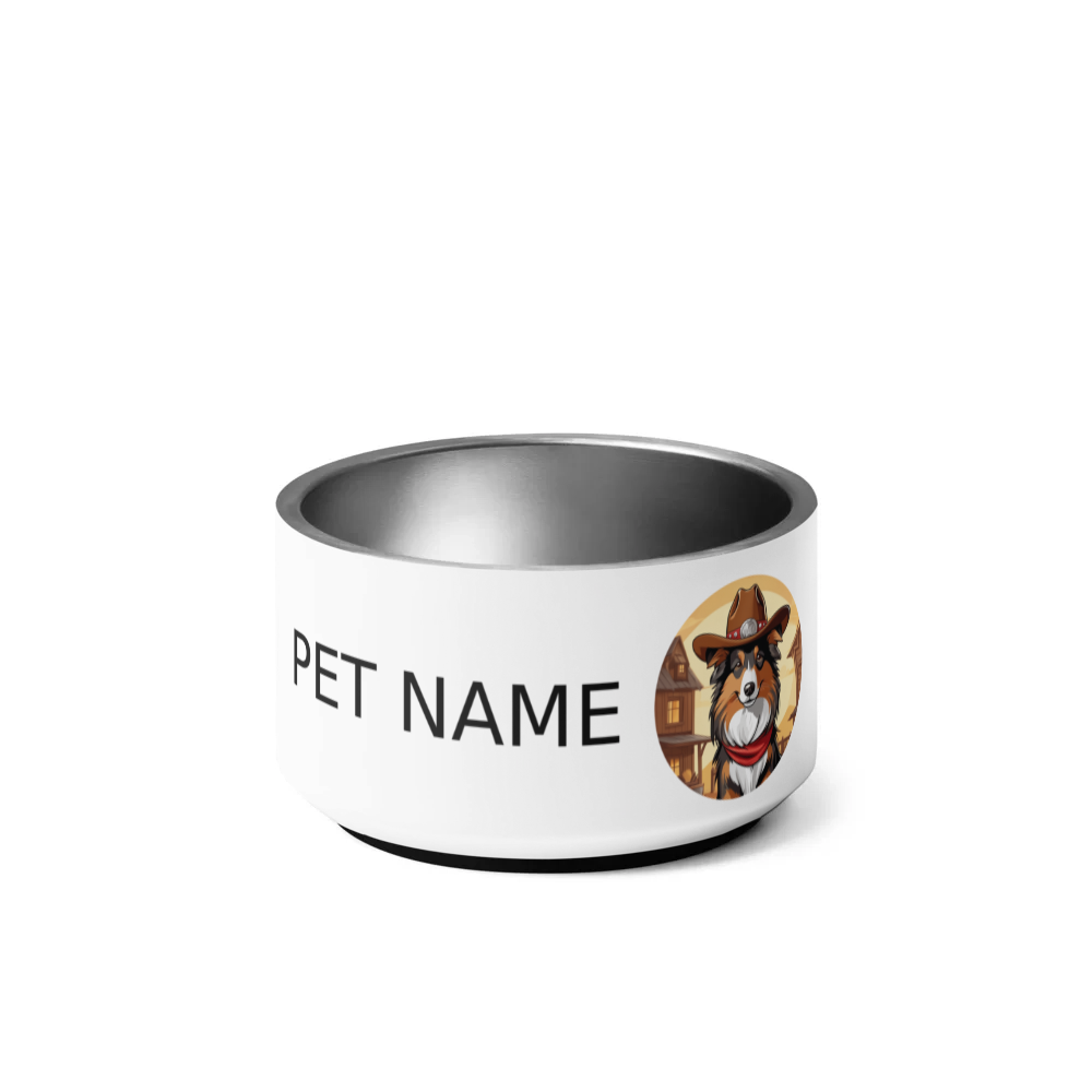 PugMug Custom Shetland Sheepdog Pet Bowl