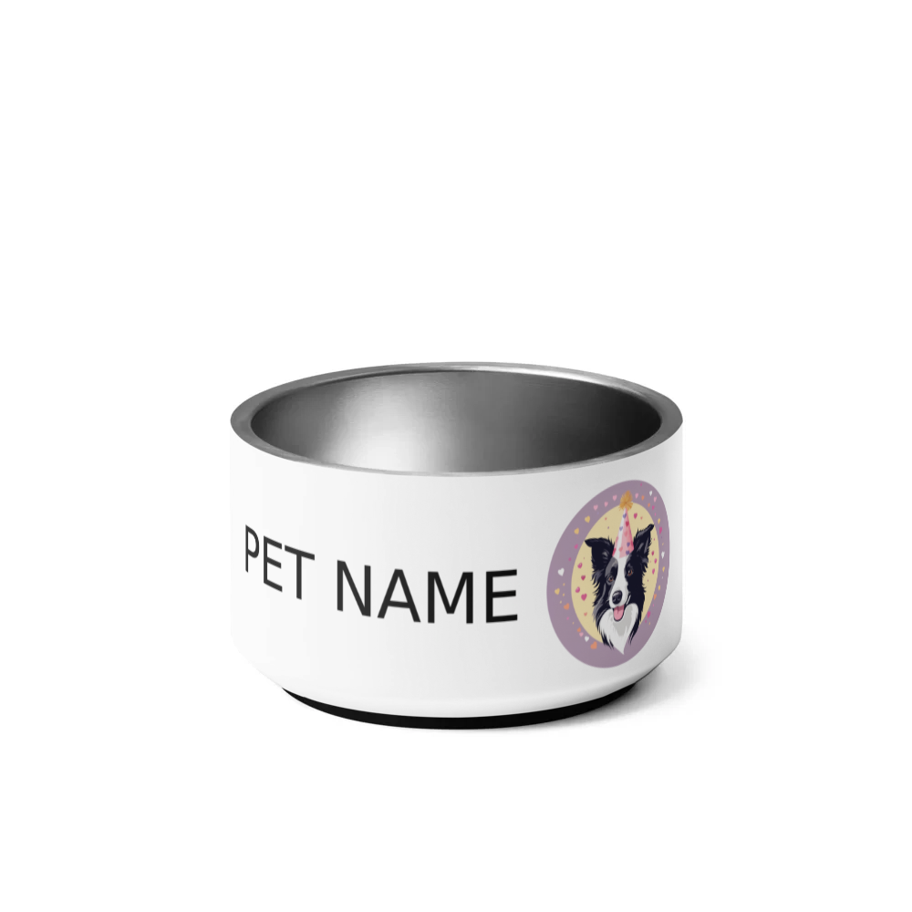 PugMug Custom Border Collie Pet Bowl