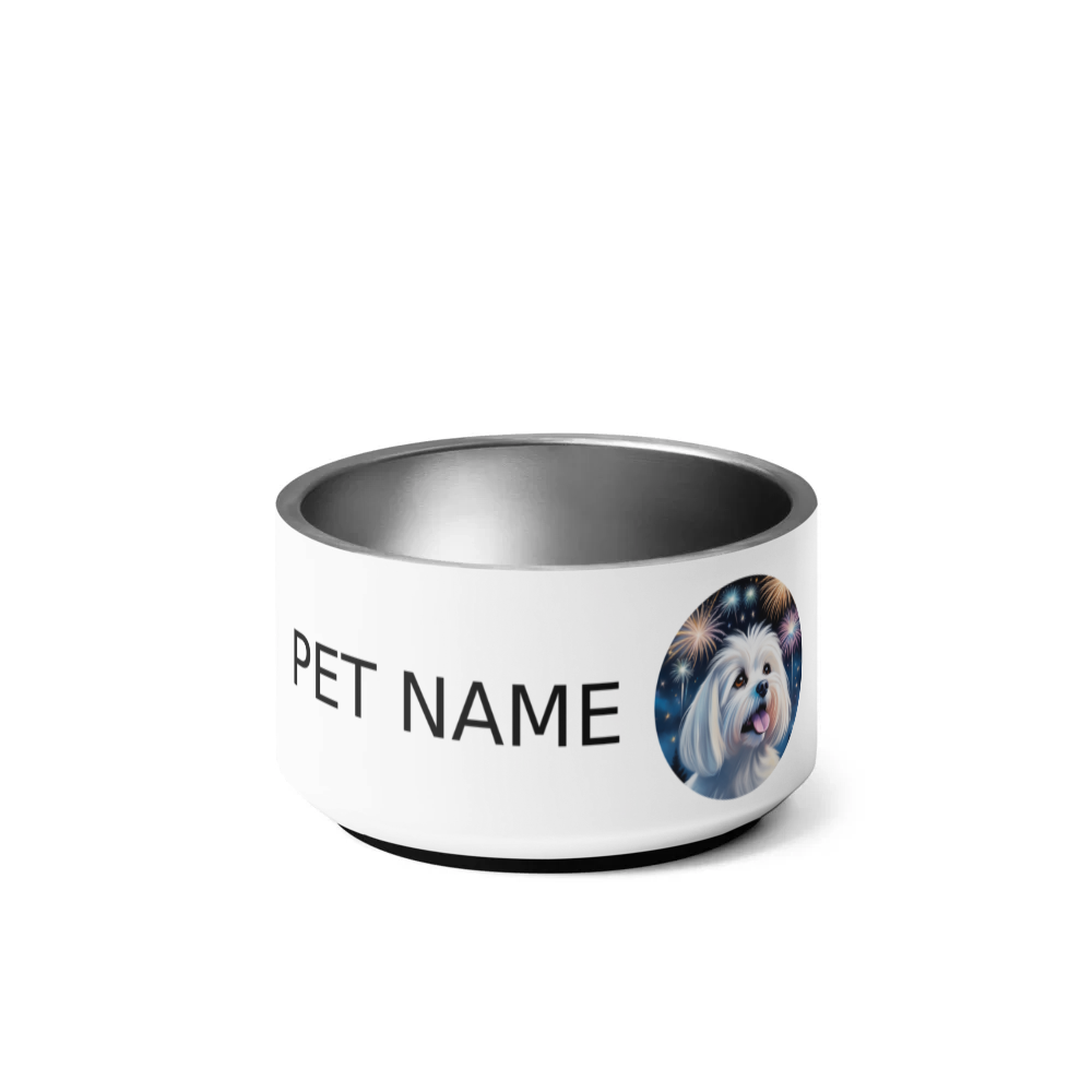 PugMug Custom Maltese Dog Pet Bowl