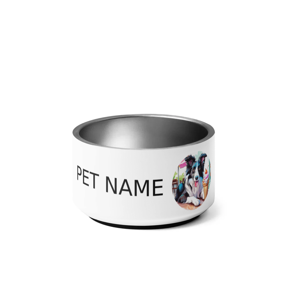 PugMug Custom Border Collie Pet Bowl
