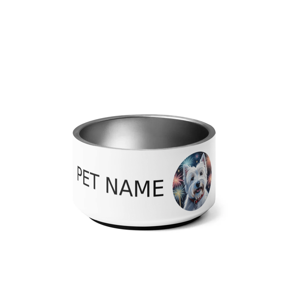 PugMug Custom West Highland White Terrier Pet Bowl