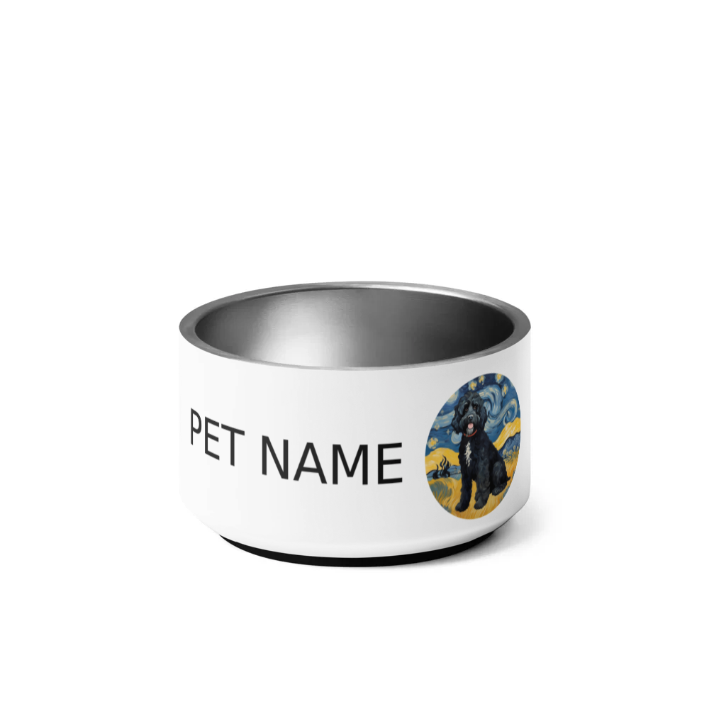 PugMug Custom Portuguese Water Dog Pet Bowl