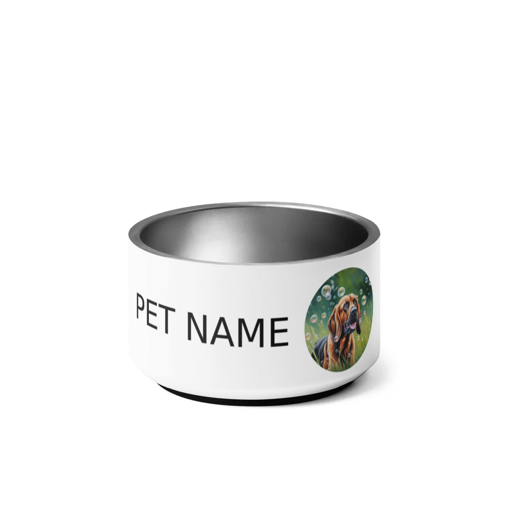 PugMug Custom Bloodhound Pet Bowl