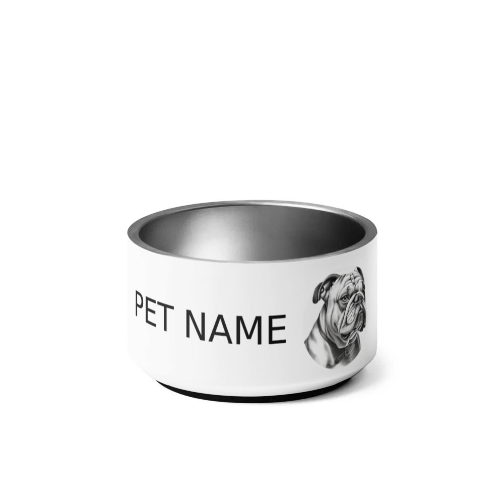 PugMug Custom Bulldog Pet Bowl