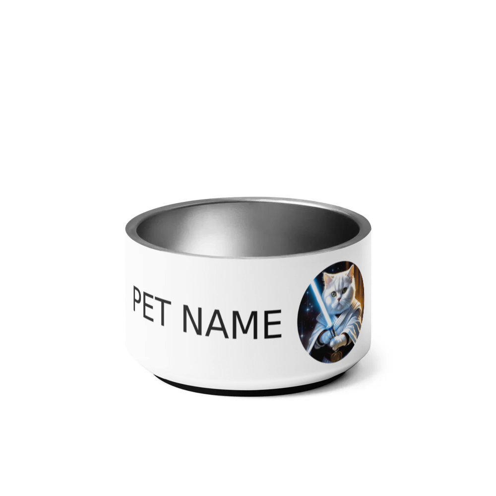 PugMug Custom White British Shorthair Cat Pet Bowl