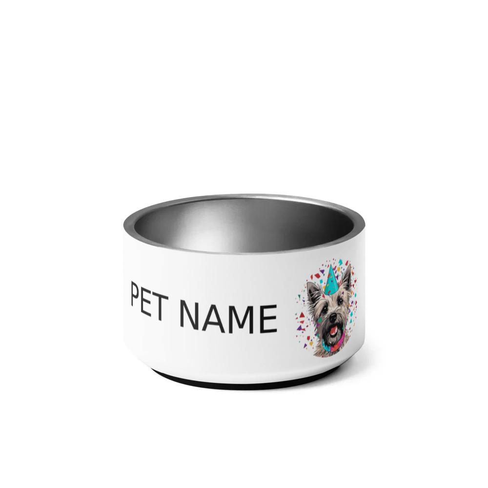 PugMug Custom Cairn Terrier Pet Bowl