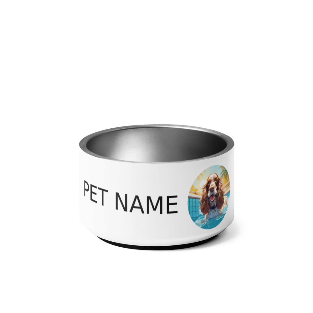 PugMug Custom English Cocker Spaniel Pet Bowl