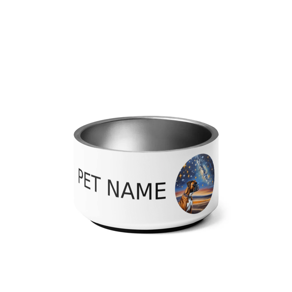 PugMug Custom Boxer Dog Pet Bowl
