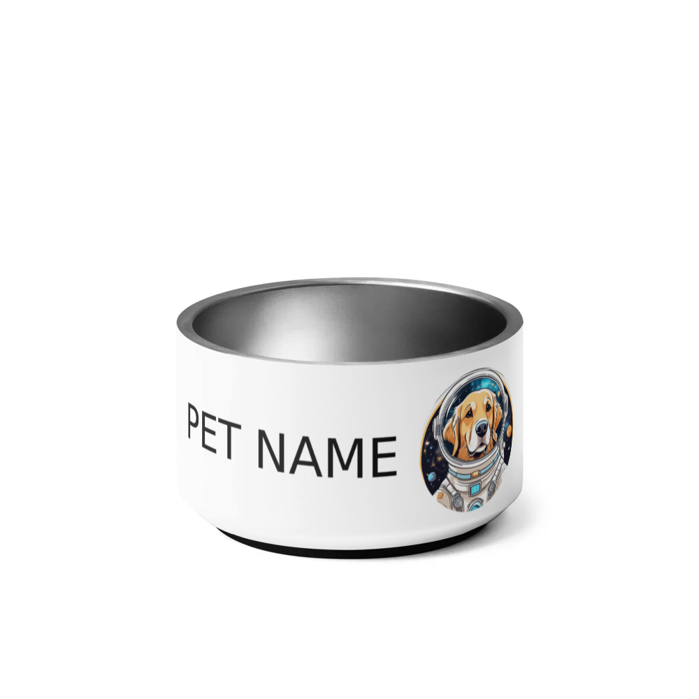 PugMug Custom Golden Retriever Pet Bowl