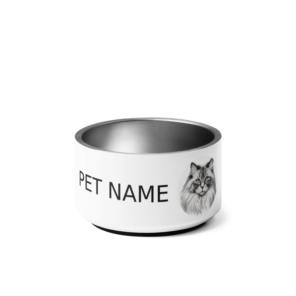 PugMug Custom Tabby Ragdoll Cat Pet Bowl
