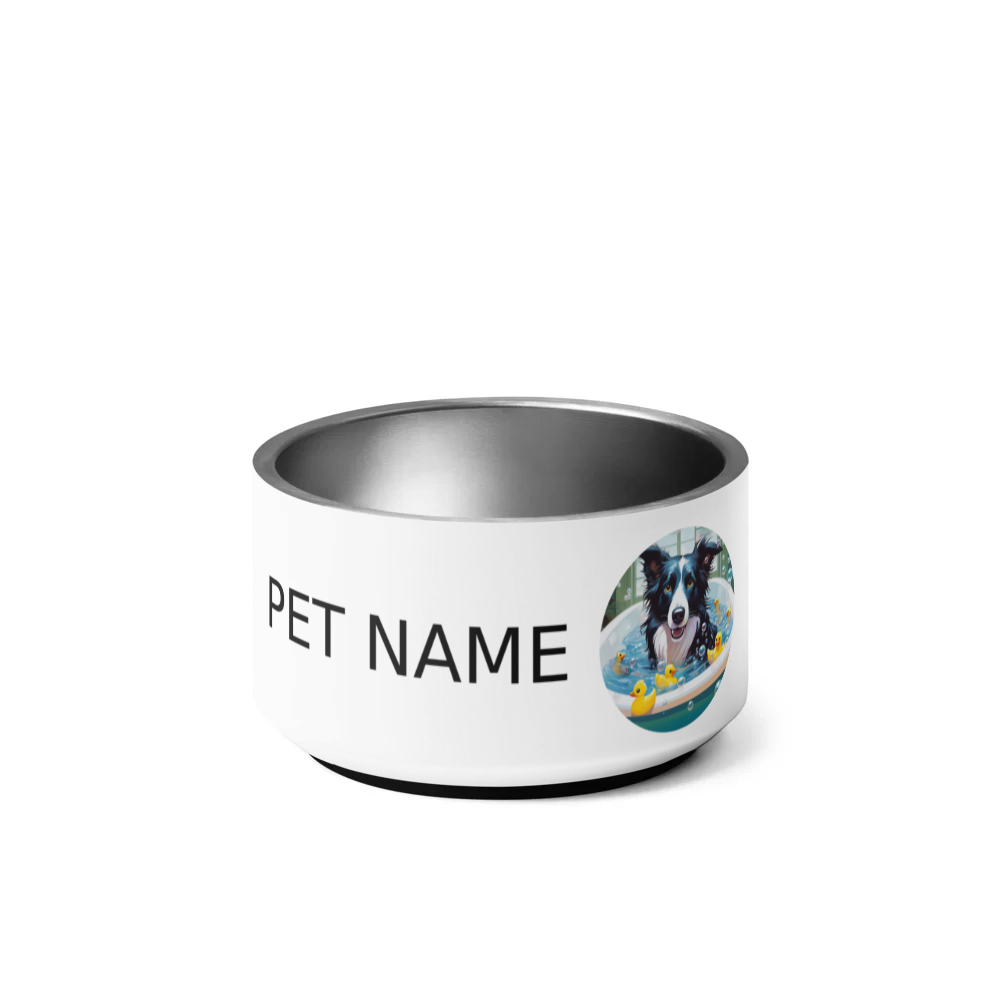 PugMug Custom Border Collie Pet Bowl