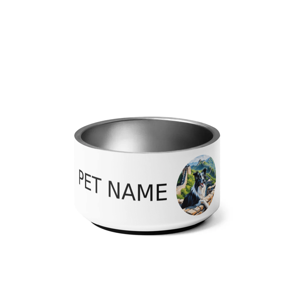 PugMug Custom Border Collie Pet Bowl
