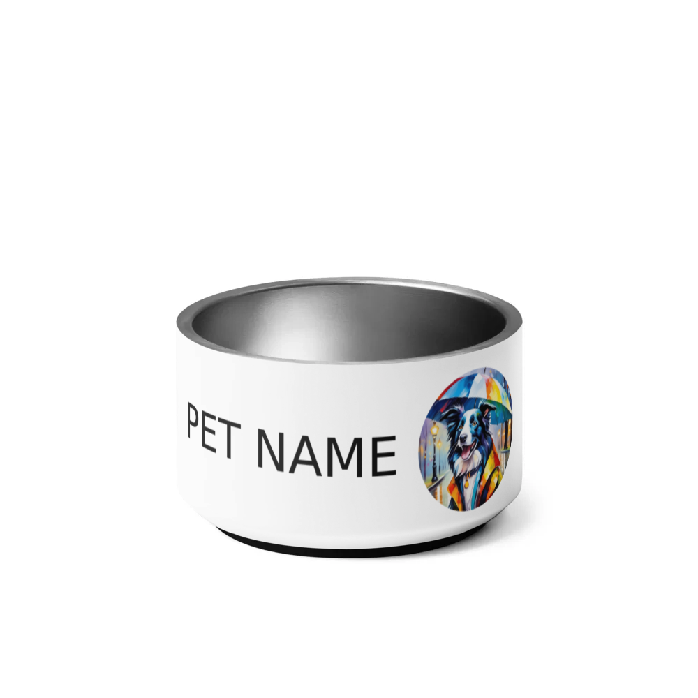 PugMug Custom Border Collie Pet Bowl