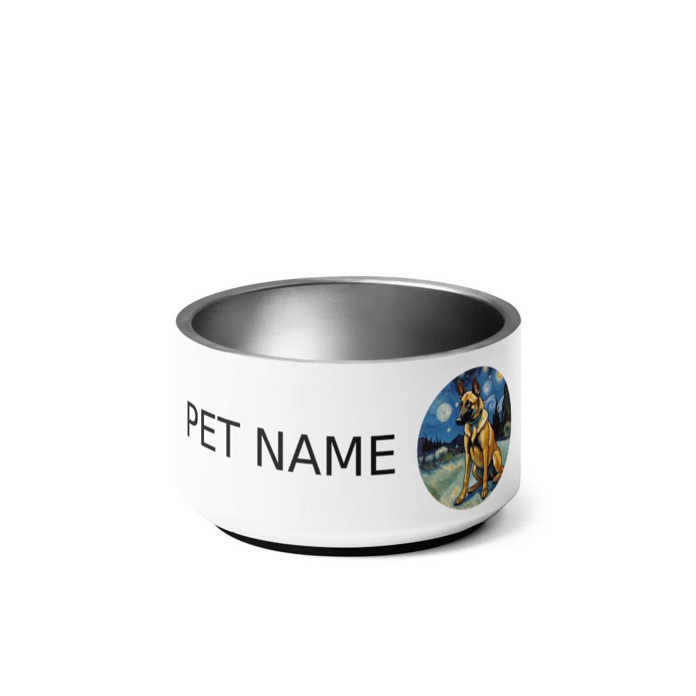 PugMug Custom Belgian Malinois Pet Bowl