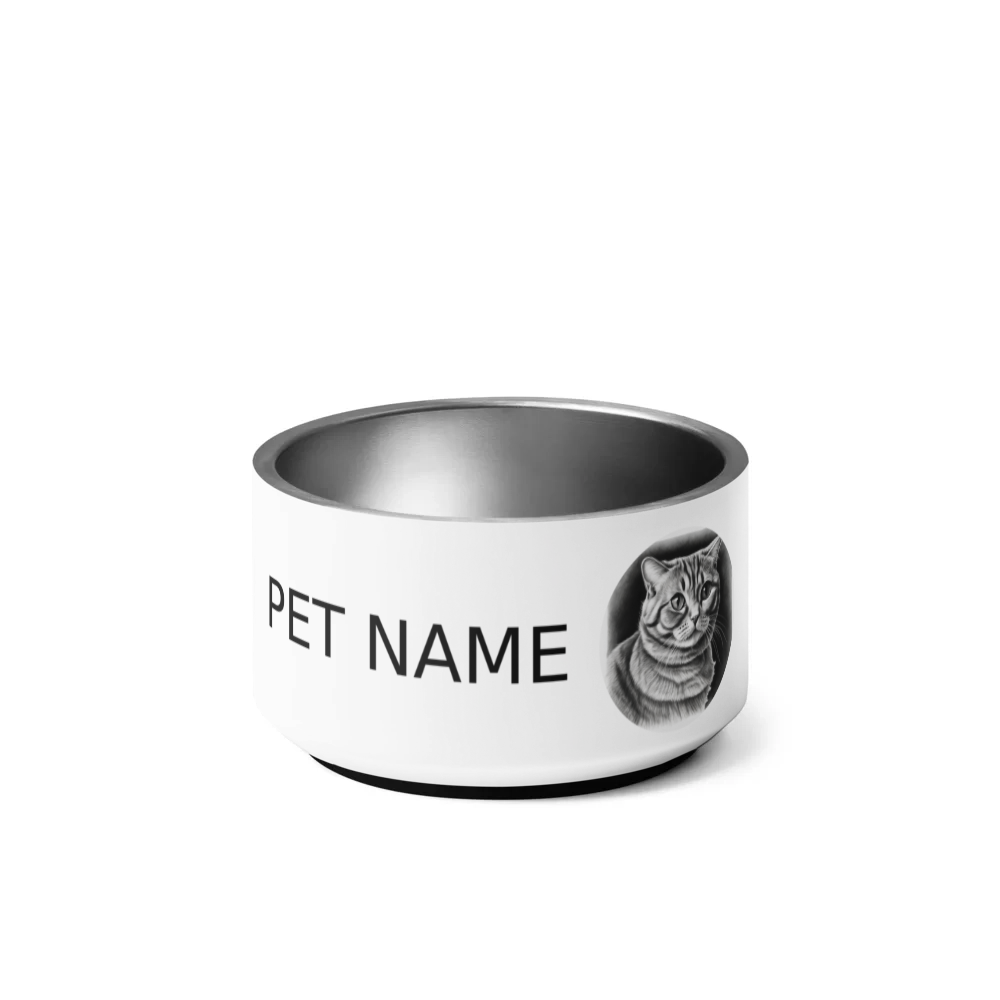 PugMug Custom Tabby Scottish Fold Cat Pet Bowl