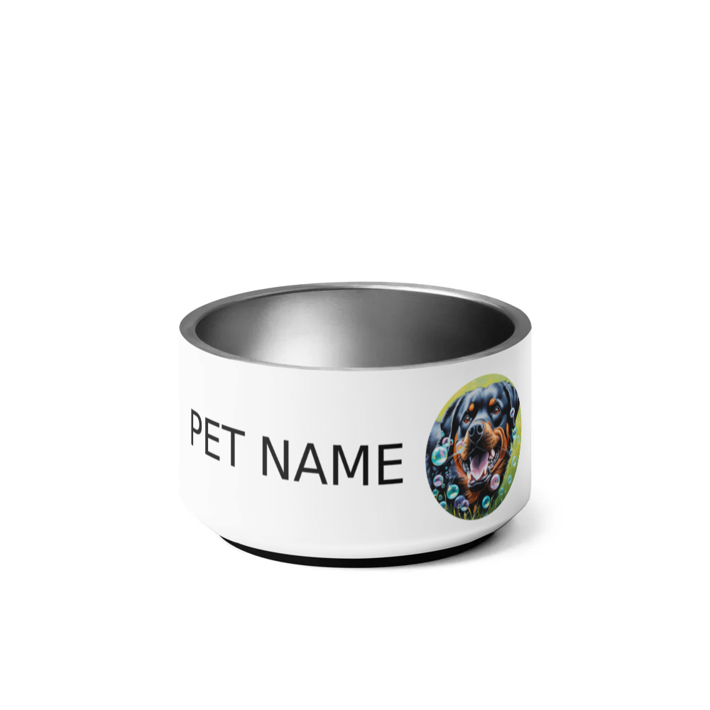 PugMug Custom Rottweiler Pet Bowl