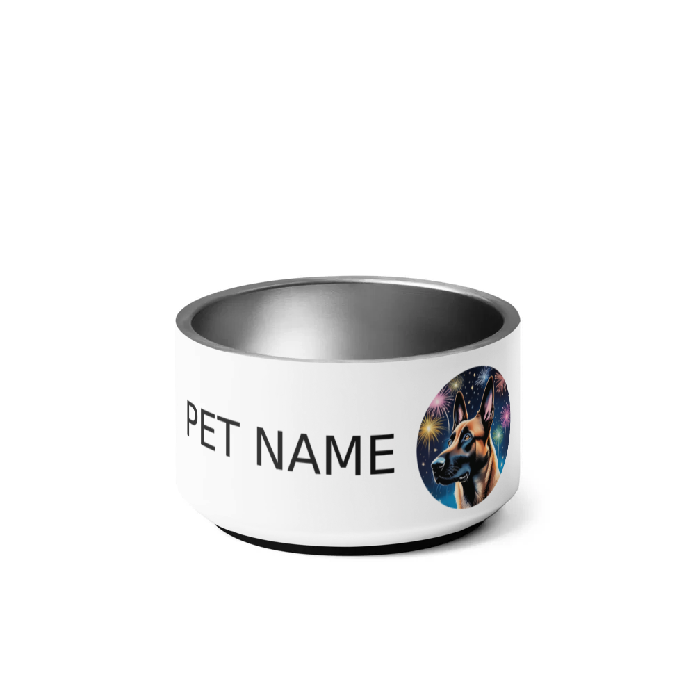 PugMug Custom Belgian Malinois Pet Bowl
