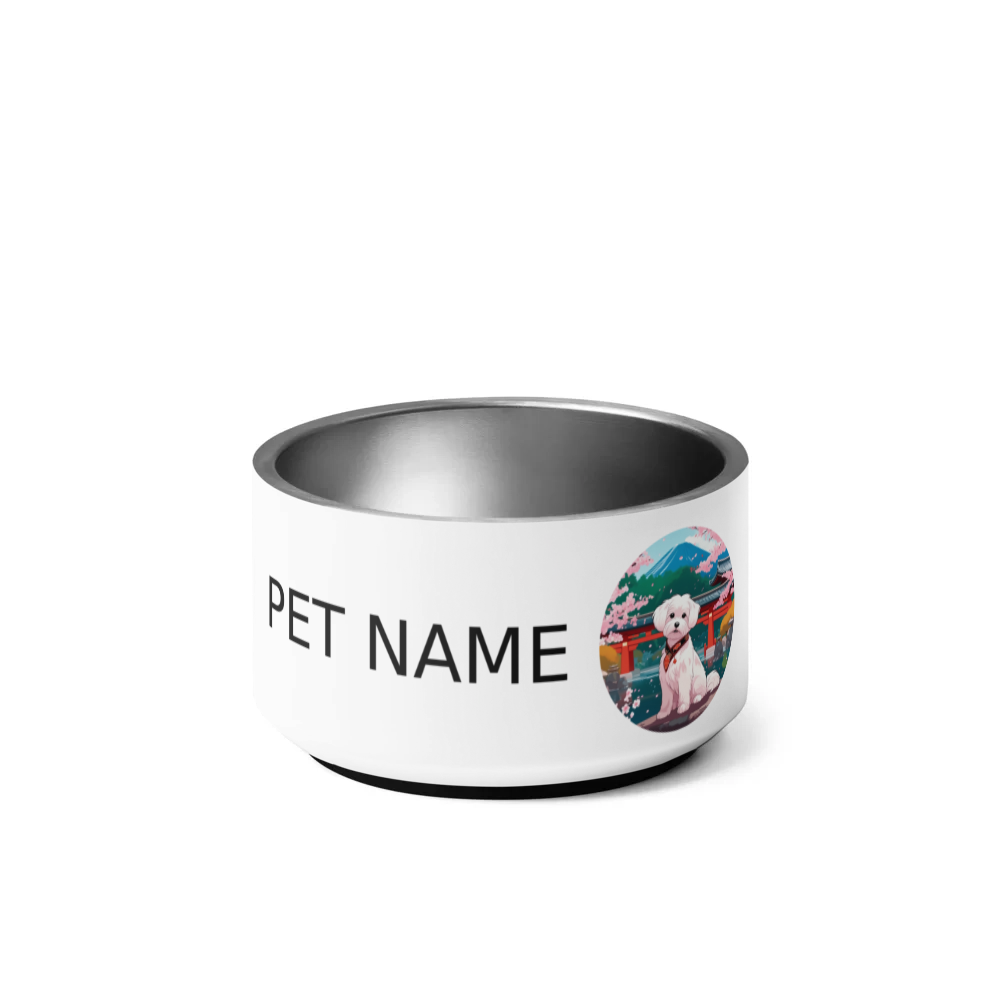 PugMug Custom Maltese Dog Pet Bowl