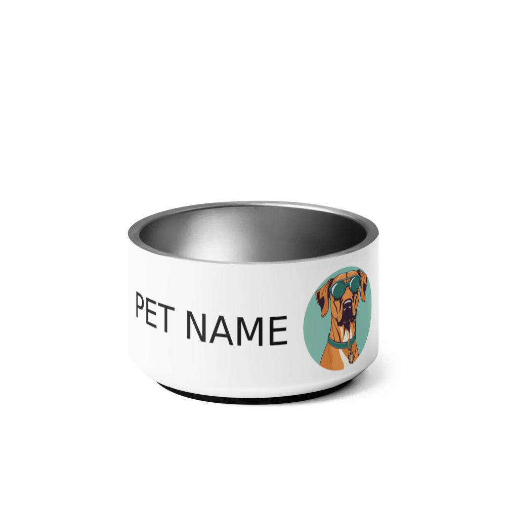 PugMug Custom Rhodesian Ridgeback Pet Bowl