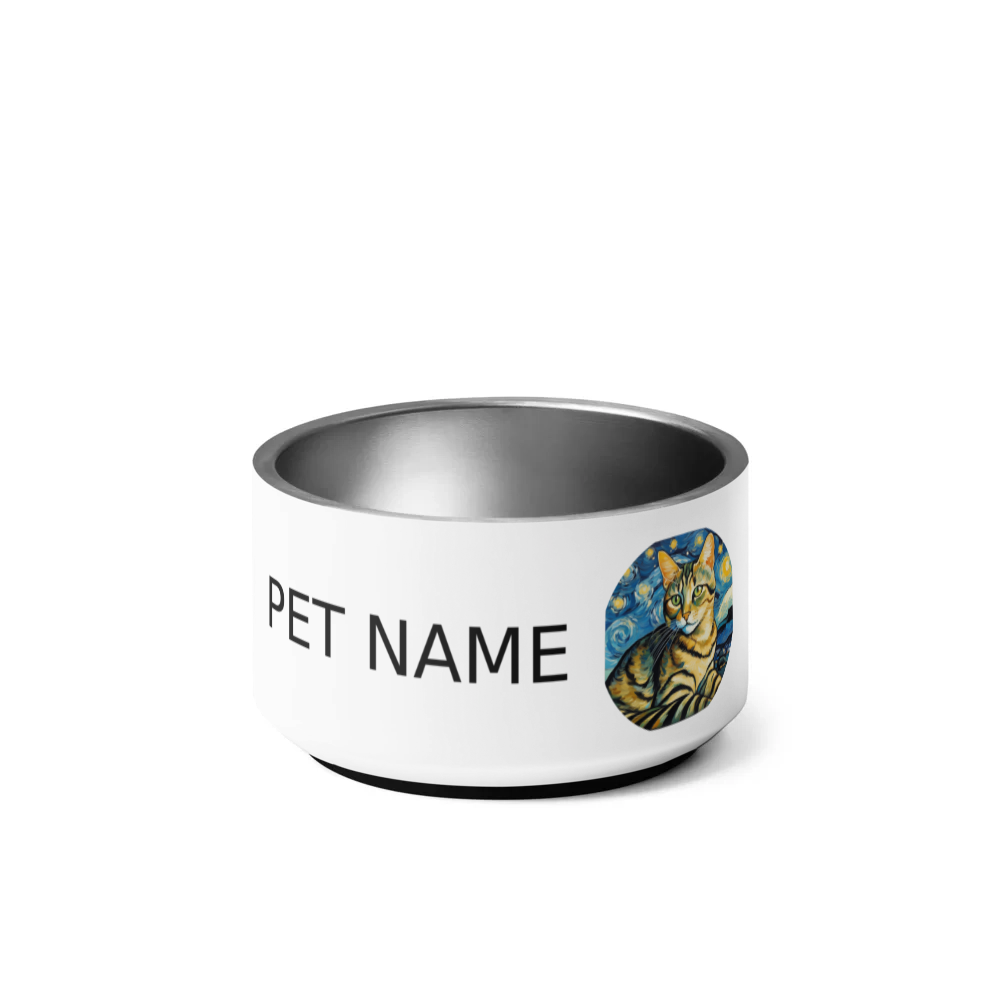 PugMug Custom Tabby Companion Cat Pet Bowl