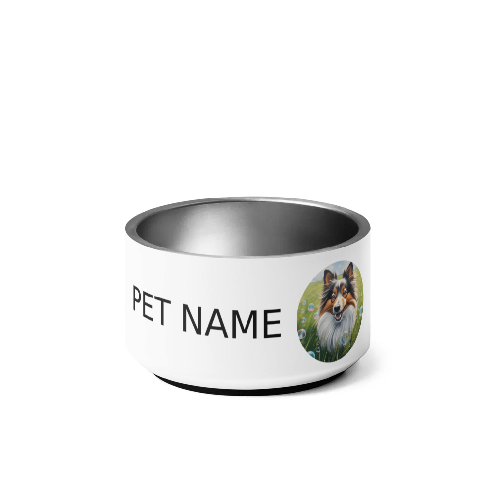 PugMug Custom Shetland Sheepdog Pet Bowl