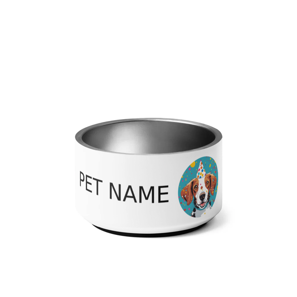 PugMug Custom Brittany Dog Pet Bowl
