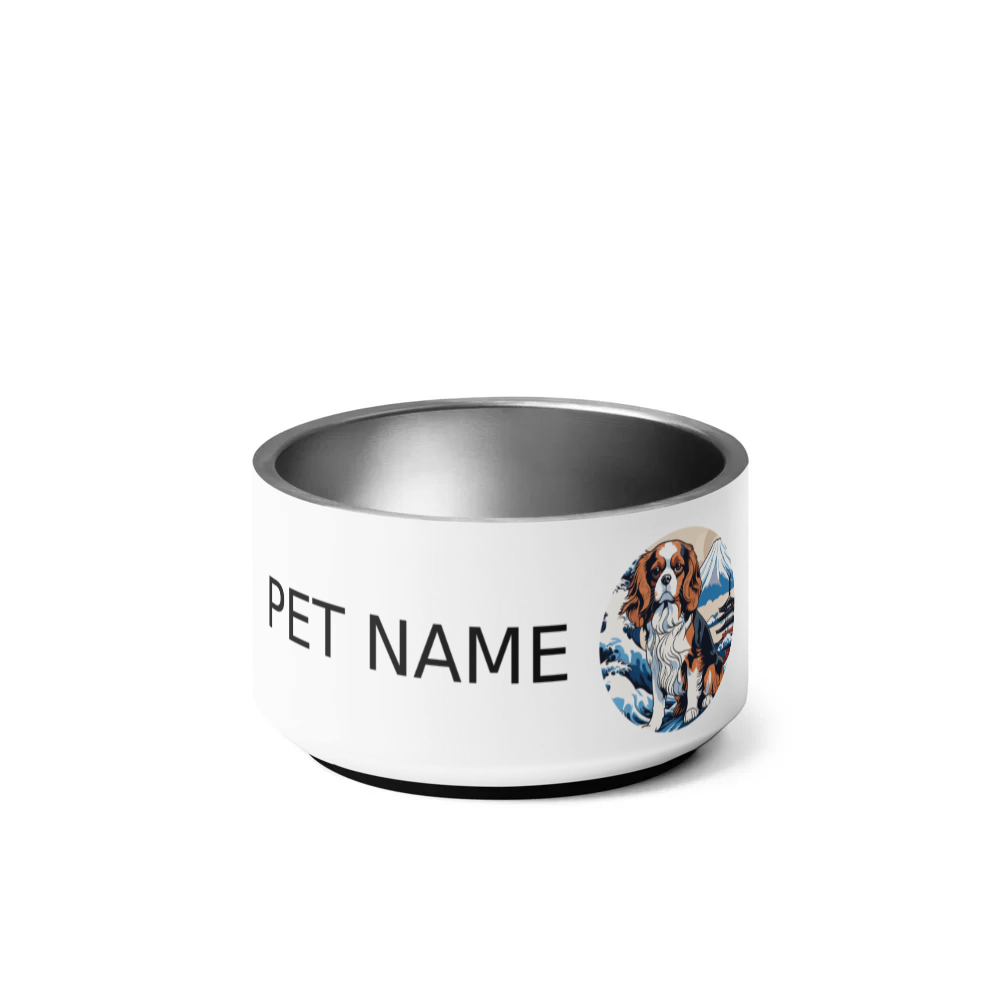 PugMug Custom Cavalier King Charles Spaniel Pet Bowl
