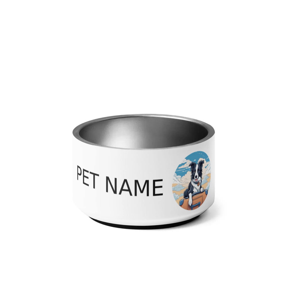 PugMug Custom Border Collie Pet Bowl