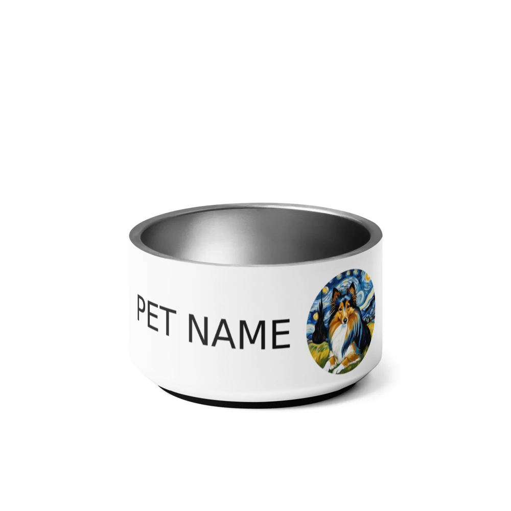PugMug Custom Shetland Sheepdog Pet Bowl
