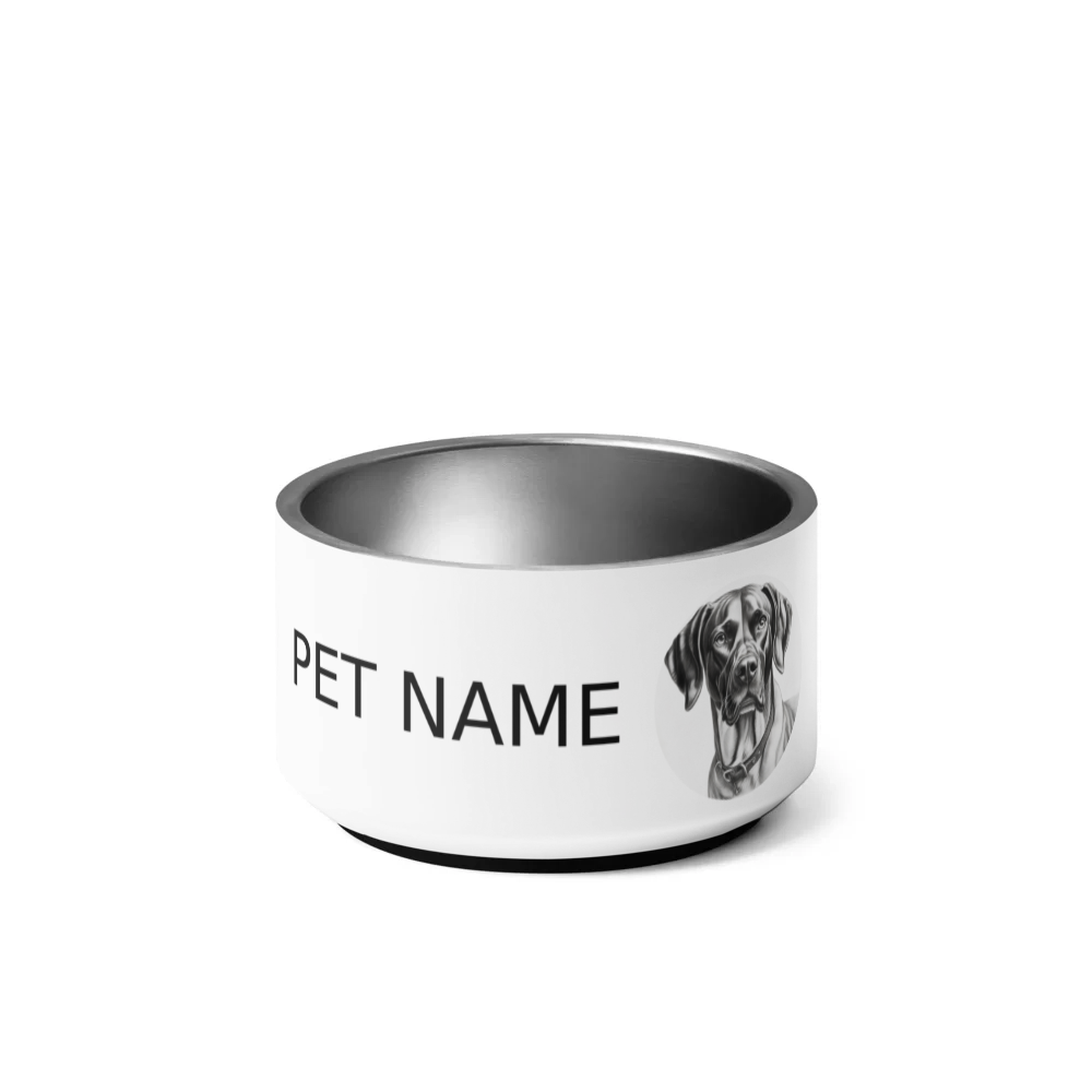 PugMug Custom Pointer Dog Pet Bowl