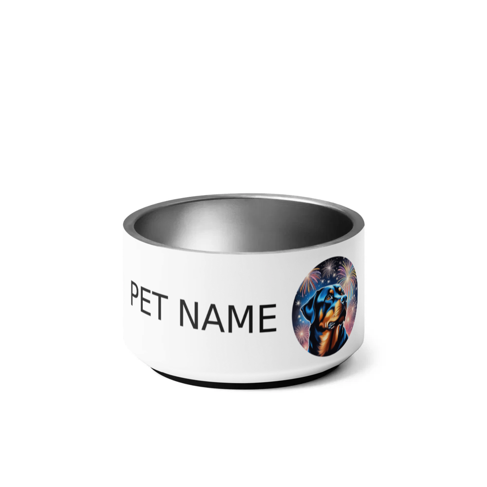 PugMug Custom Rottweiler Pet Bowl