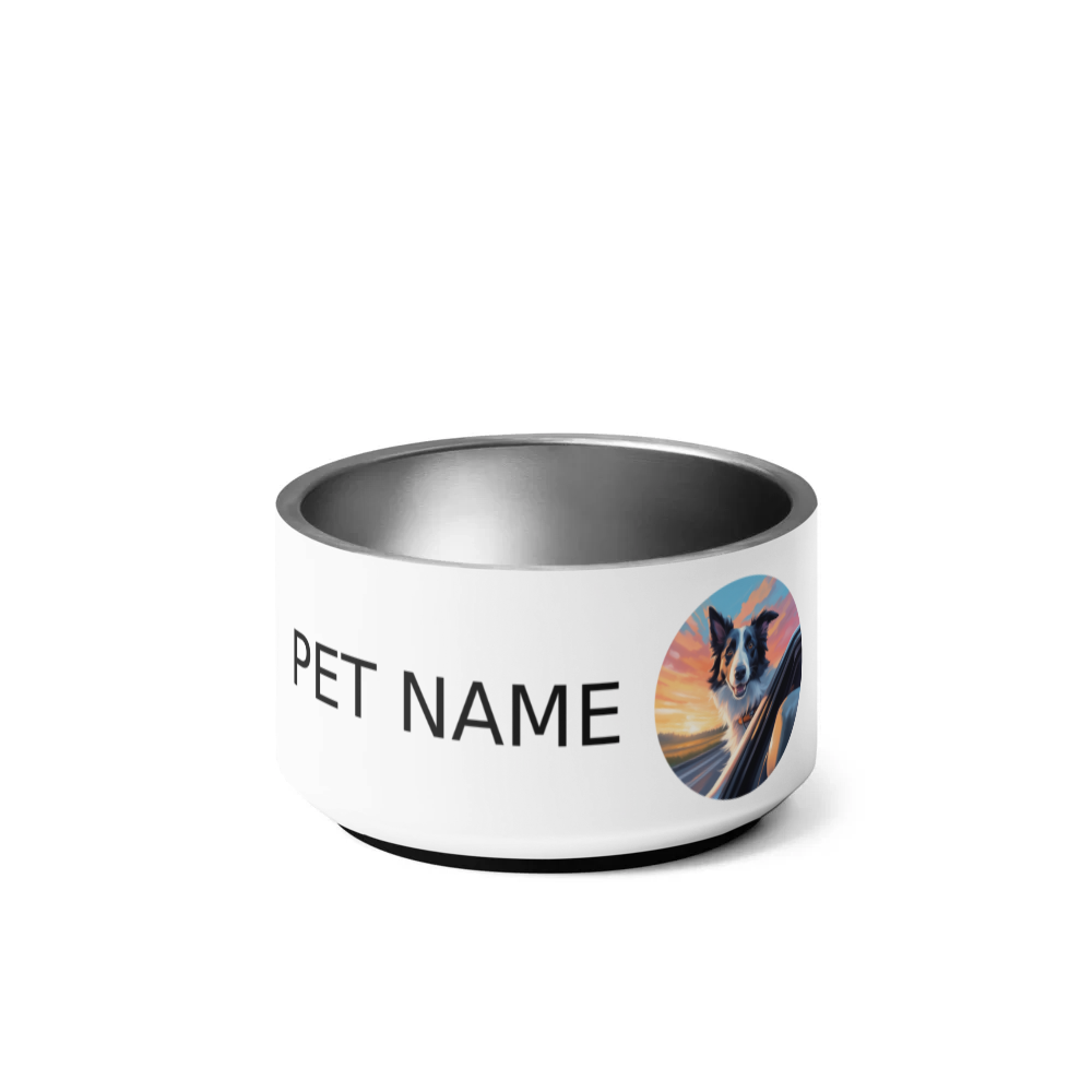 PugMug Custom Border Collie Pet Bowl