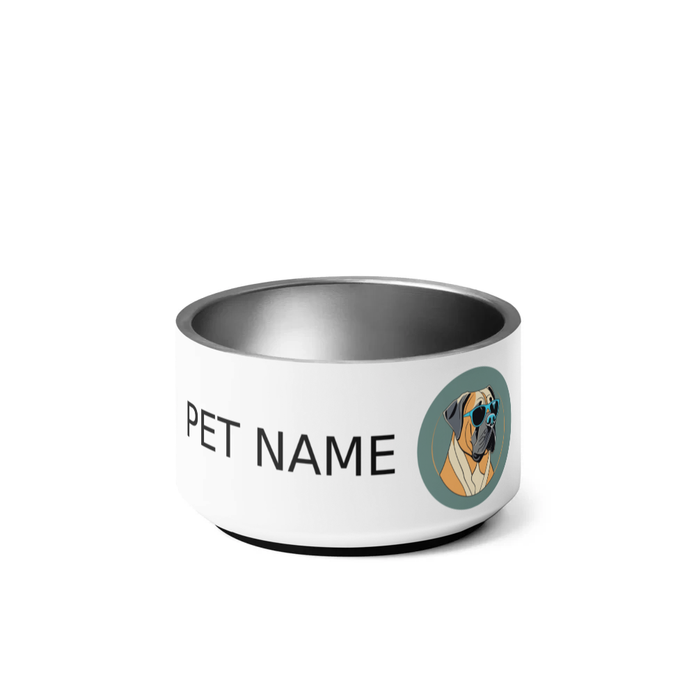 PugMug Custom Mastiff Pet Bowl