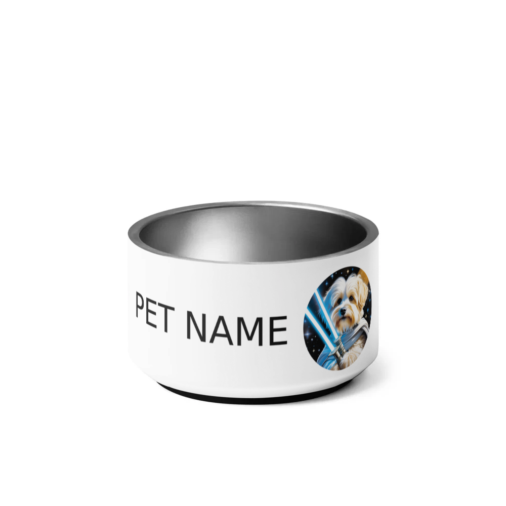 PugMug Custom White Havanese Dog Pet Bowl