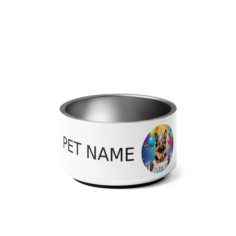 PugMug Custom German Shepherd Dog Pet Bowl