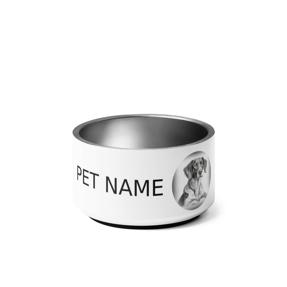 PugMug Custom Brittany Dog Pet Bowl