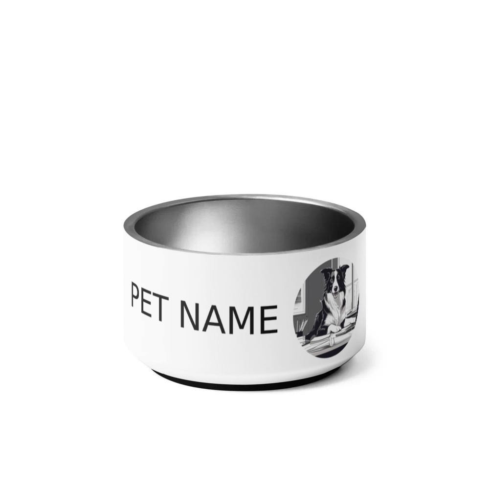 PugMug Custom Border Collie Pet Bowl