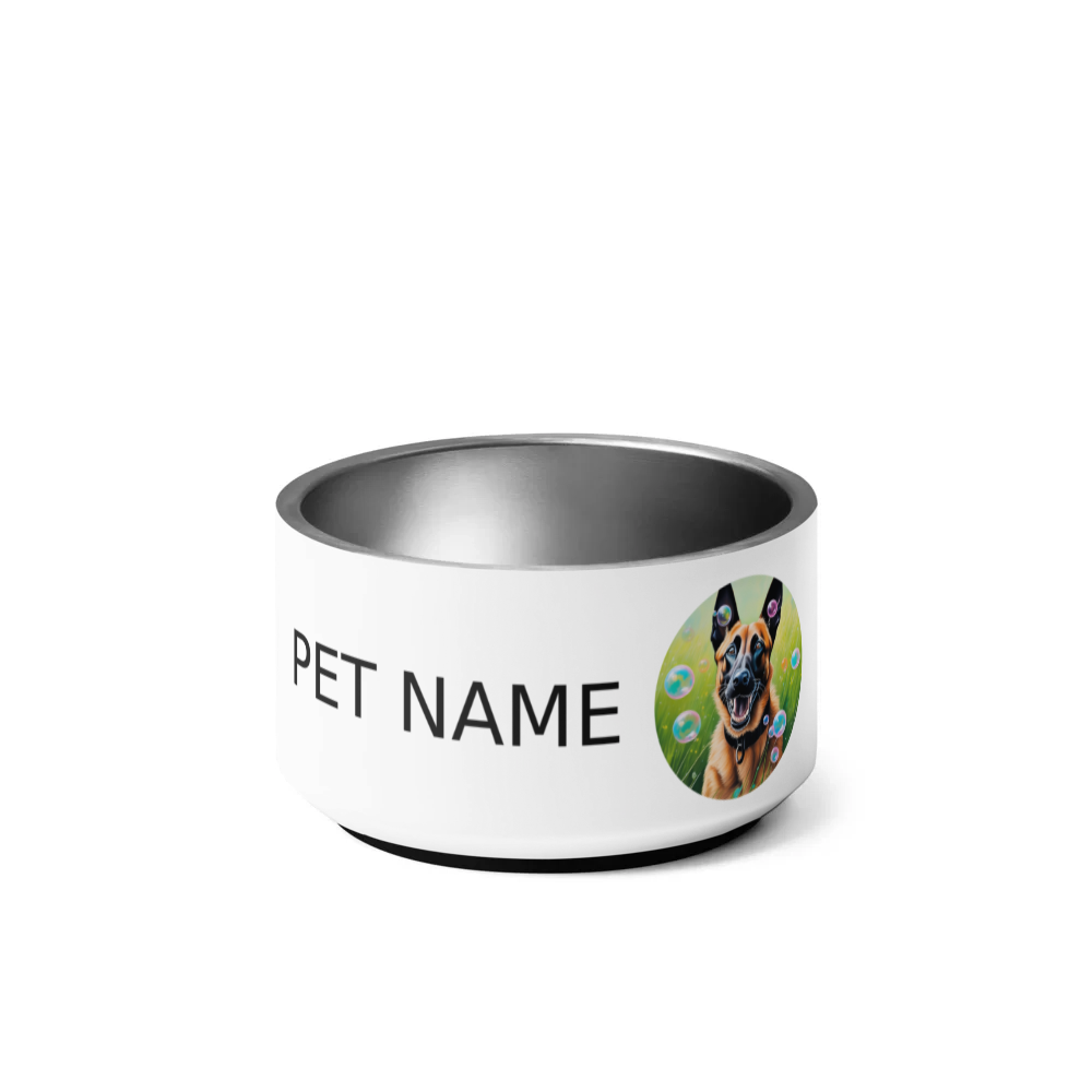 PugMug Custom Belgian Malinois Pet Bowl