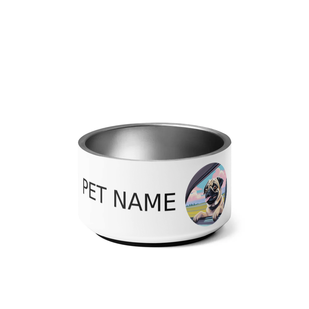 PugMug Custom Pug Pet Bowl