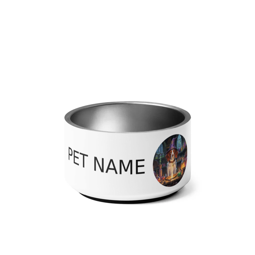 PugMug Custom Brittany Dog Pet Bowl