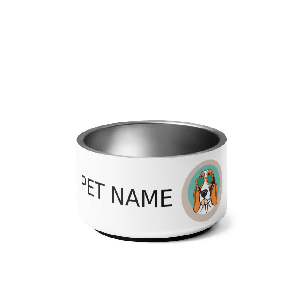 PugMug Custom Basset Hound Pet Bowl
