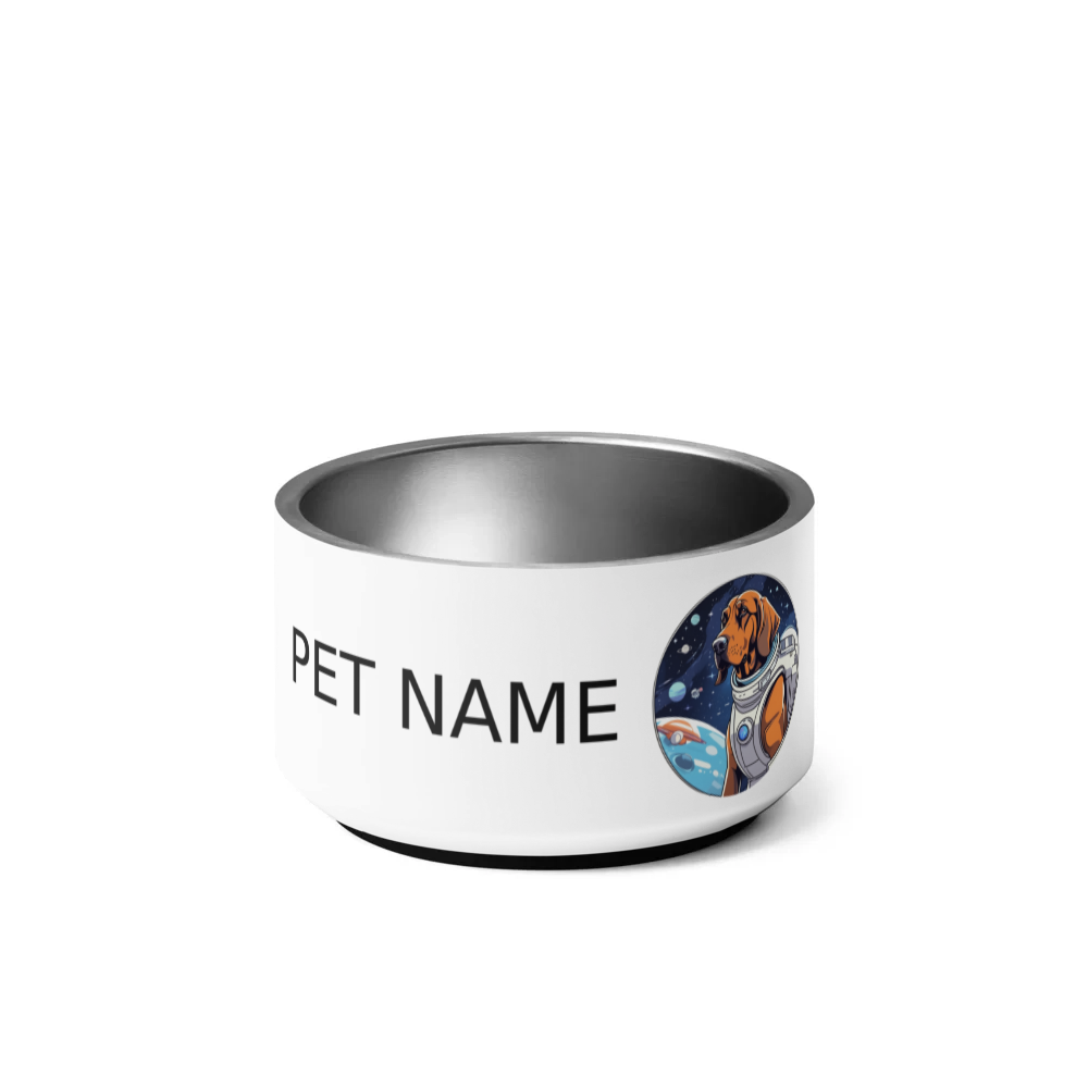 PugMug Custom Bloodhound Pet Bowl