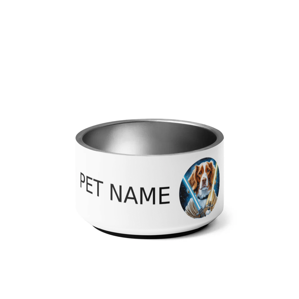 PugMug Custom Brittany Dog Pet Bowl