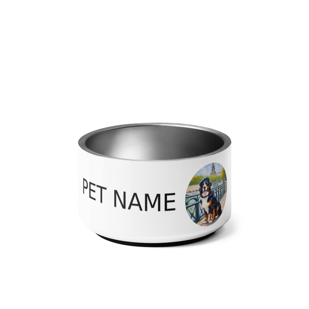 PugMug Custom Bernese Mountain Dog Pet Bowl