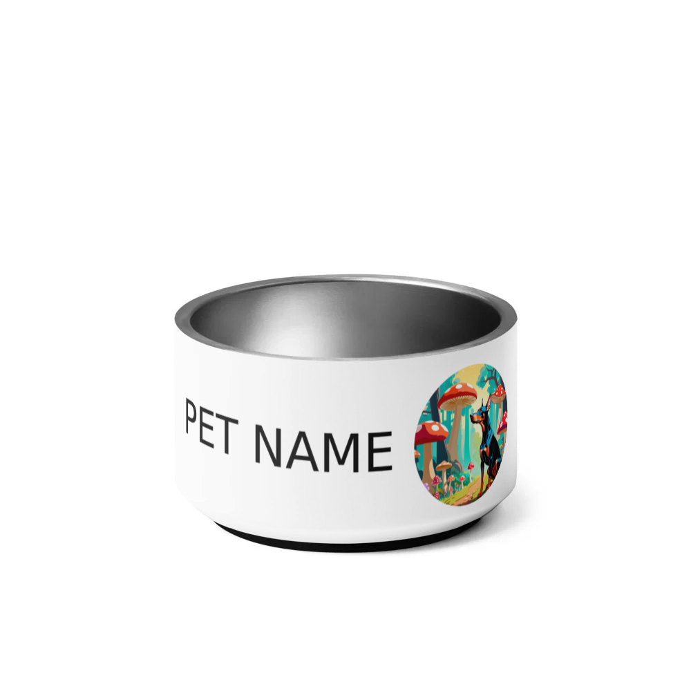 PugMug Custom Doberman Pinscher Pet Bowl